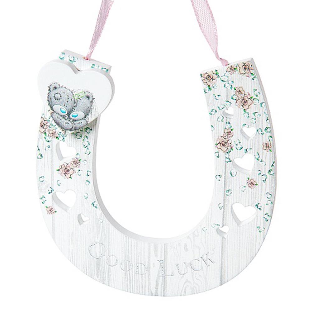 Good Luck Me to You Bear Wedding Horseshoe Plaque Extra Image 1